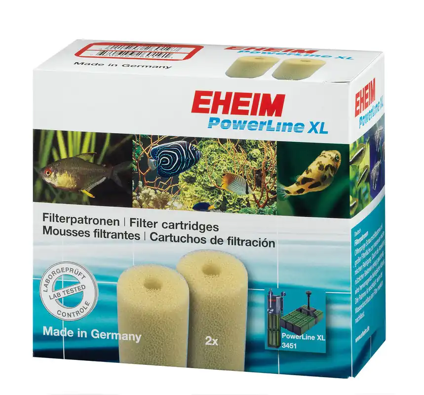 Letzte Chance Sparpaket 2 x 2 Stück Eheim PowerLine XL Filterpatronen Aquarium Filtermedium