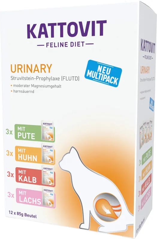 Sparpaket 2 x 1,02 kg Kattovit Feline Diet Urinary Multipack Katzen Nassfutter Garantierte Lieferung