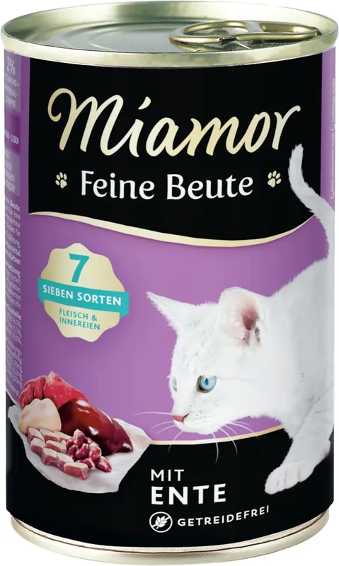 Sonderangebot Sparpaket 6 x 400 g Miamor Feine Beute mit Ente Katzen Nassfutter