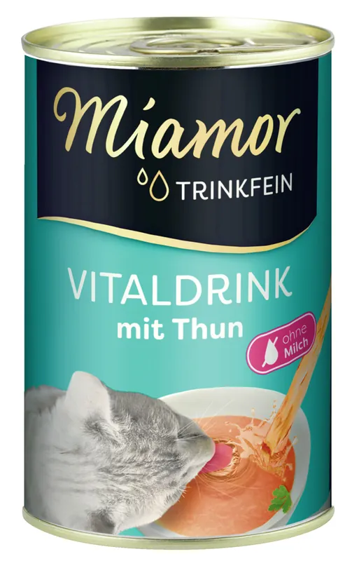 Sparpaket 2 x 135 ml Miamor Trinkfein Vitaldrink mit Thun Katzen Drink Preis Gesenkt