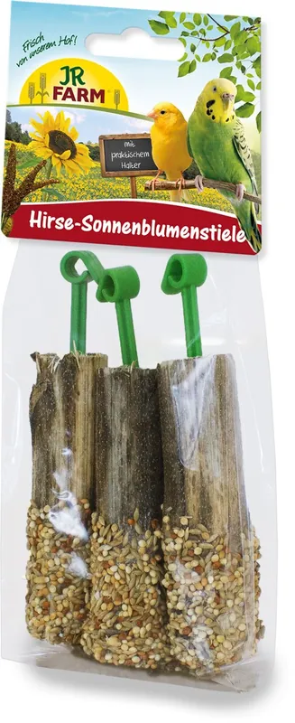Sichere Zahlung Sparpaket 2 x 20 g JR Farm Hirse-Sonnenblumenstiele Vogel Snack