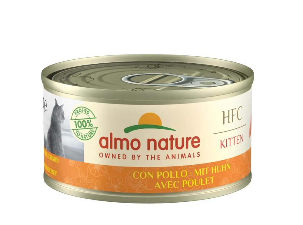 Top-Angebot Sparpaket 24 x 70 g Almo Nature HFC Kitten mit Huhn Katzen Nassfutter