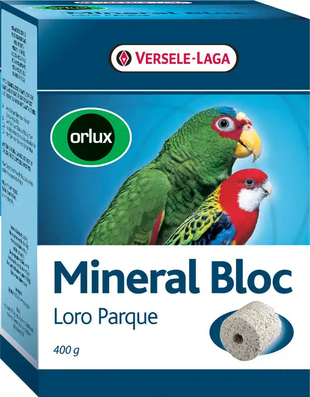 Letzte Chance Sparpaket 2 x 400 g Versele-Laga Orlux Mineral Bloc Loro Parque Vogel Ergänzungsfutter