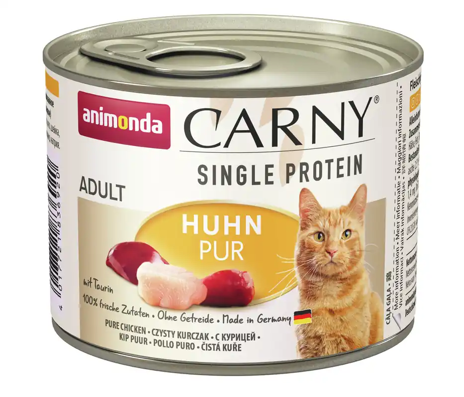 Angebot Sparpaket 6 x 200 g Animonda Carny Adult Single Protein Huhn pur Katzen Nassfutter