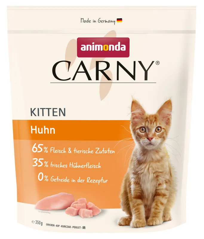 Expressversand Sparpaket 2 x 350 g Animonda Carny Kitten Chicken Huhn Katzen Trockenfutter