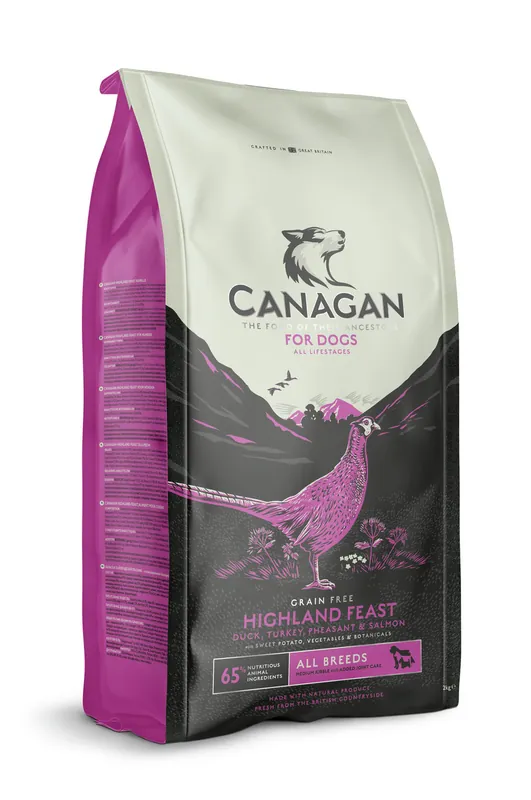 Angebot Sparpaket 2 x 2 kg Canagan Highland Feast Hunde Trockenfutter
