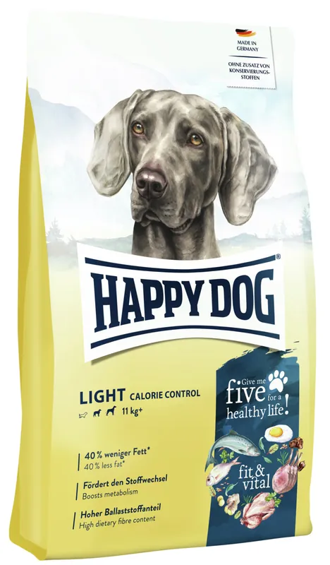 Aktuell Sparpaket 2 x 4 kg Happy Dog fit & vital Light Calorie Control Hunde Trockenfutter