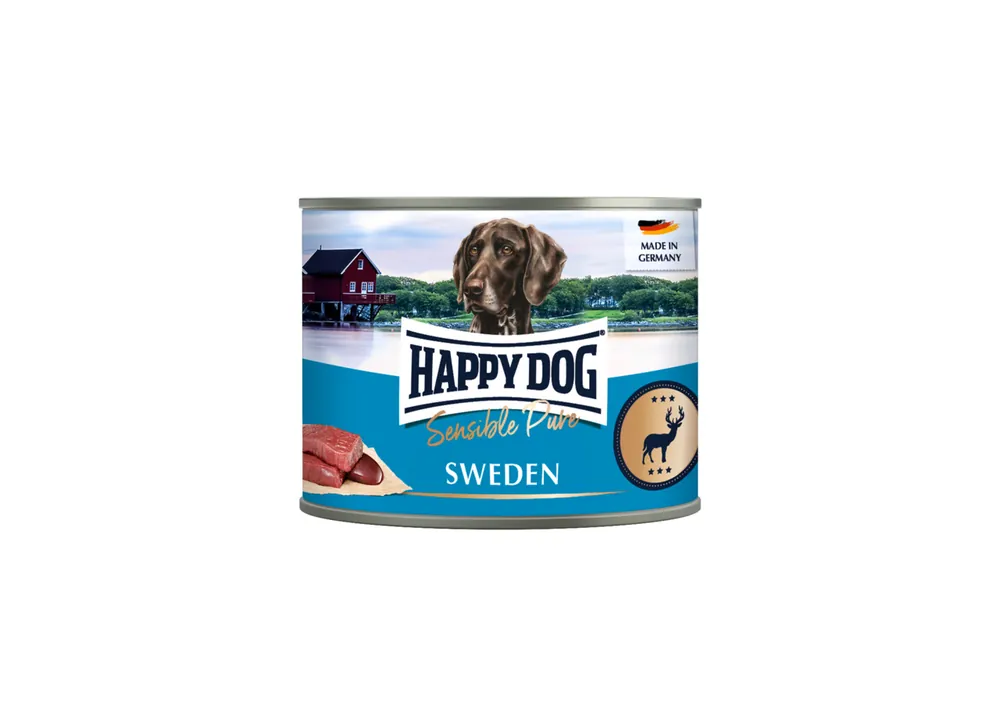 Jetzt Kaufen Sparpaket 6 x 200 g Happy Dog Sensible Pure Sweden Wild Pur Hunde Nassfutter