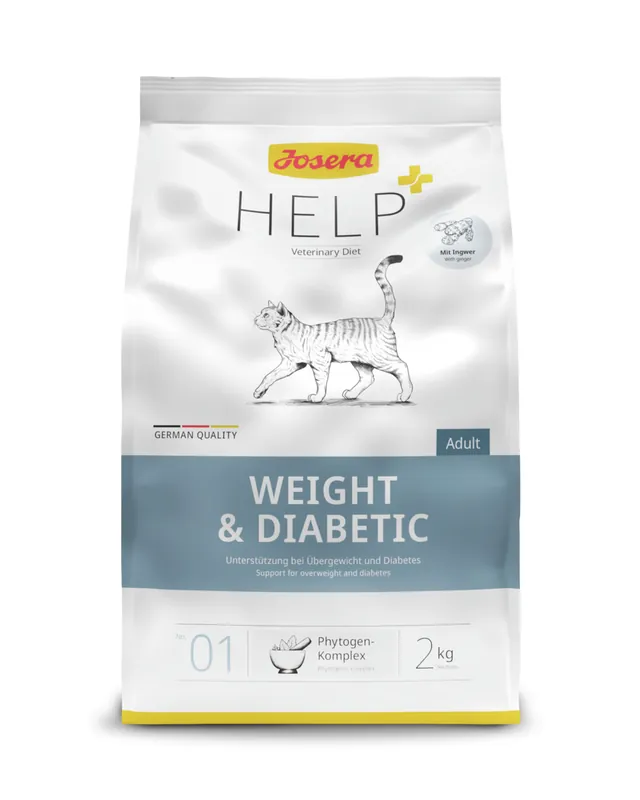 Aktuell Sparpaket 2 x 2 kg Josera Help Weight & Diabetic Katzen Trockenfutter