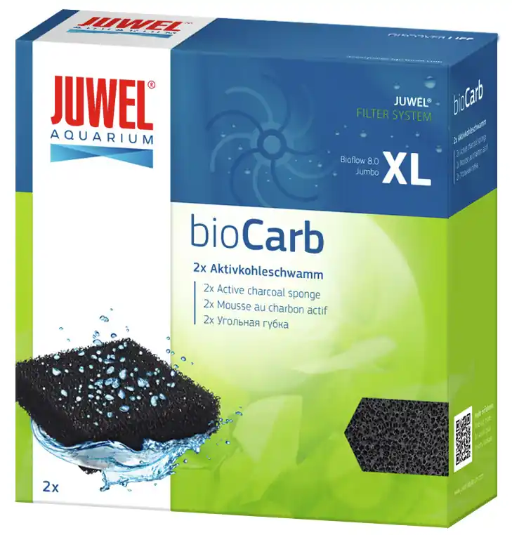 Kracherpreis Sparpaket 2 x Juwel bioCarb Aktivkohleschwamm Aquarium Filtermedium XL