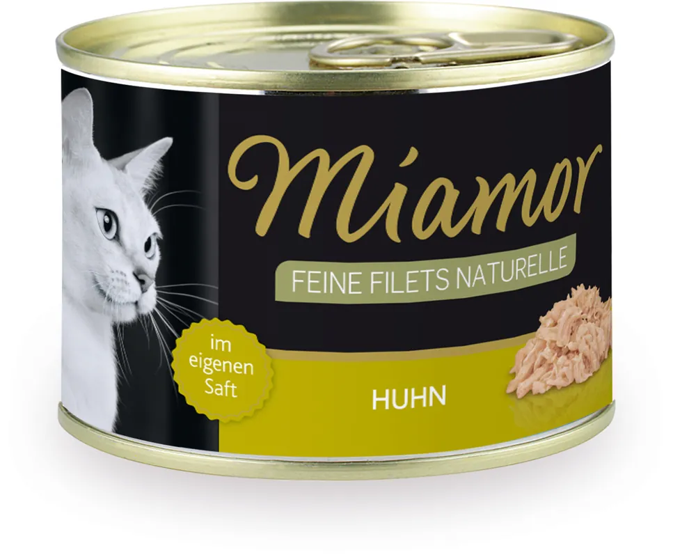 Knallerangebot Sparpaket 12 x 156 g Miamor Feine Filets Naturell Huhn Katzen Nassfutter