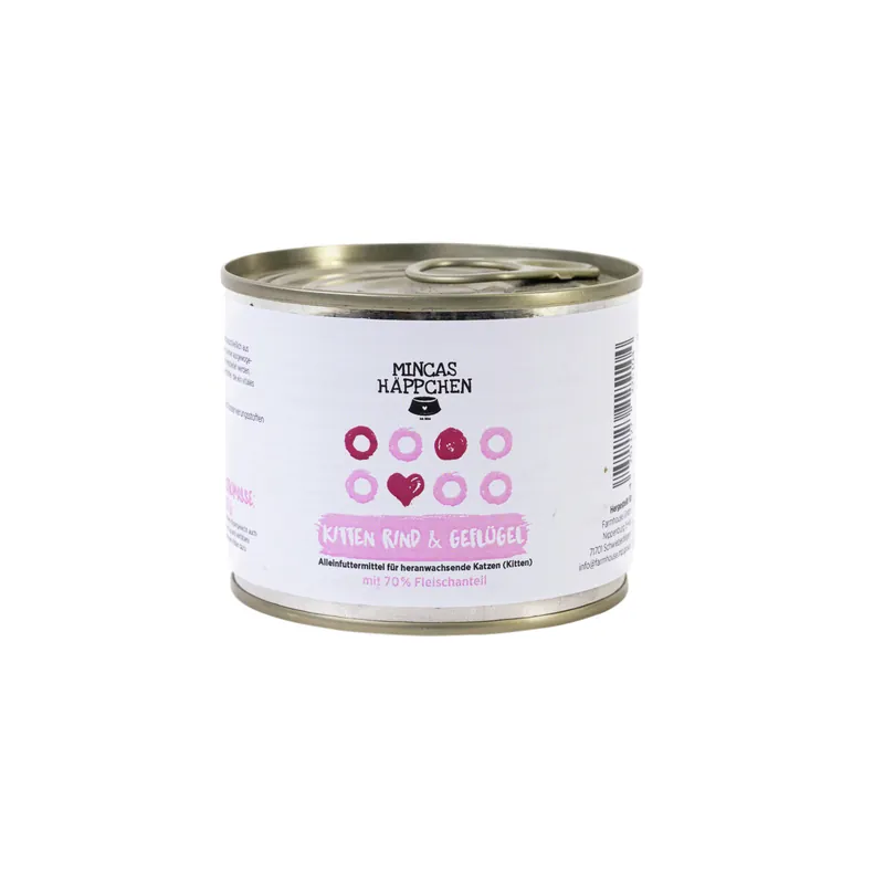 Sparpaket 6 x 200 g Mincas Häppchen Kitten Rind & Geflügel Katzen Nassfutter Jetzt Bestellen