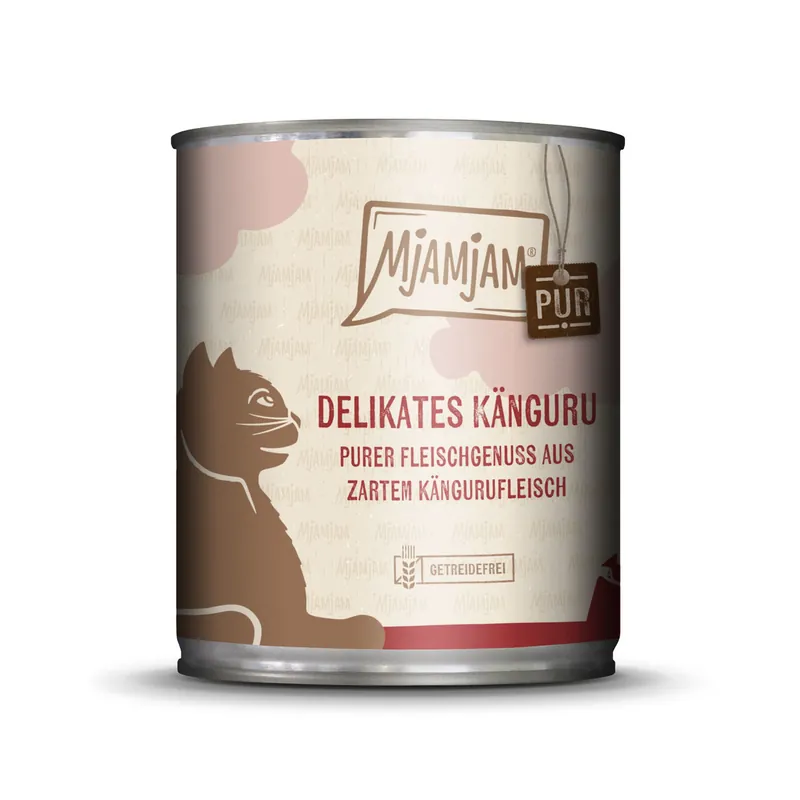 Sofort Bestellen Sparpaket 6 x 800 g Mjamjam Delikates Känguru purer Fleischgenuss aus zartem Kängurufleisch Katzen Nassfutter