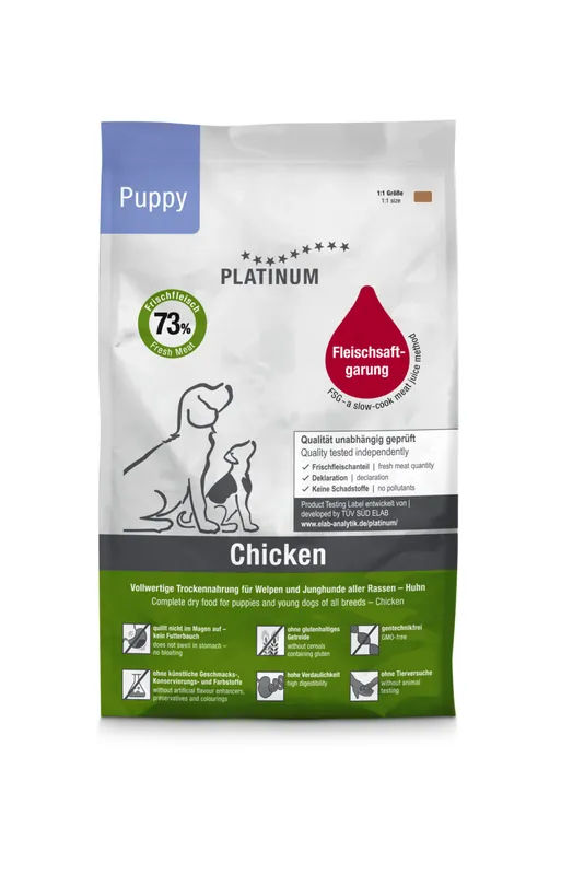 Highlight Sparpaket 2 x 1,5 kg Platinum Puppy Chicken Hunde Trockenfutter