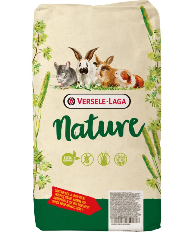 Markenprodukt Sparpaket 2 x 9 kg Versele-Laga Nature Cavia Meerschweinchen Hauptfutter