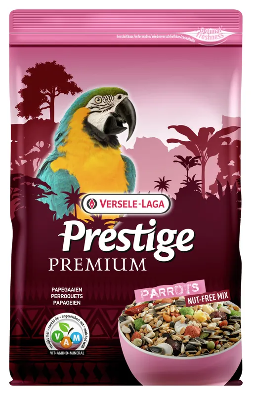 Wochenendangebot Sparpaket 2 x 2 kg Versele-Laga Prestige Premium Parrots Nut-Free Mix Papageien Vogel Hauptfutter