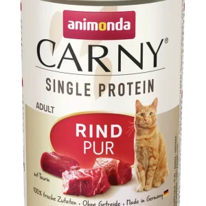 Sparpaket 6 x 400 g Animonda Carny Adult Single Protein Rind pur Katzen Nassfutter Top-Preis