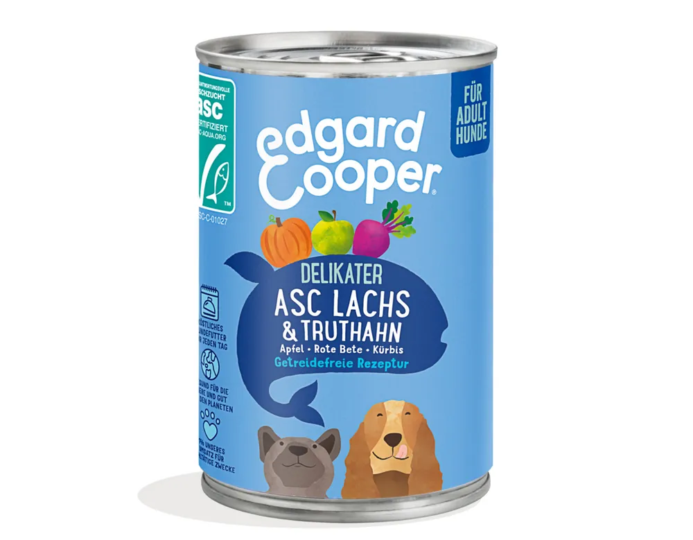 Sonderaktion Edgard & Cooper Adult Lachs und Truthahn getreidefrei 400 g