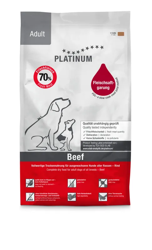 PLATINUM Adult Beef 5 kg Neu