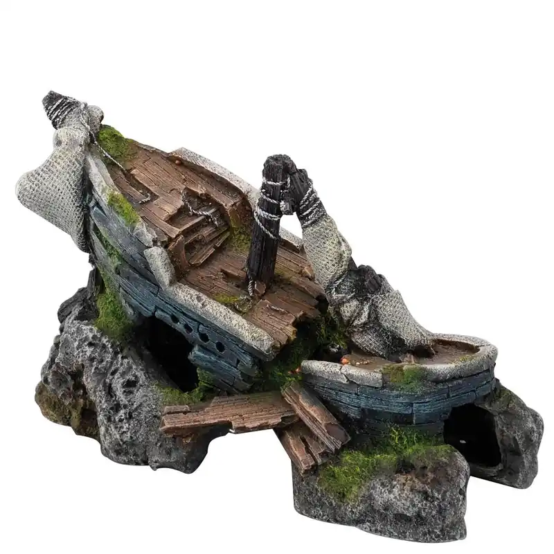 AQUA DELLA Versunkenes Schiff 20 x 10,5 x 12,5 cm Aktuell