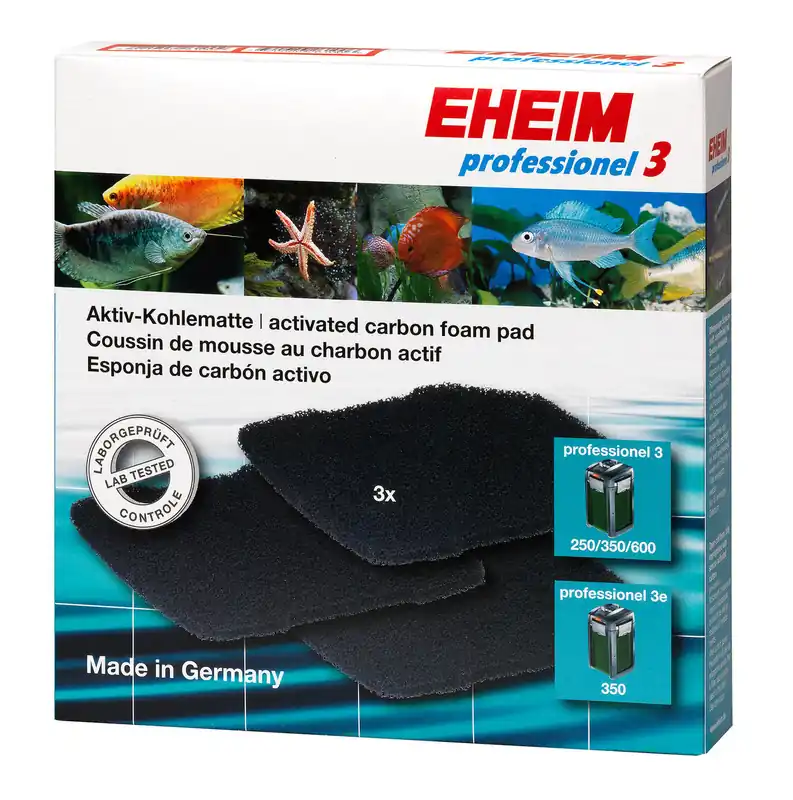 EHEIM 2628710 Aktivkohlematte für profür4+ (2271/73/75, 2371/73), prof 4+e (2274) 3 Stück Bestpreis