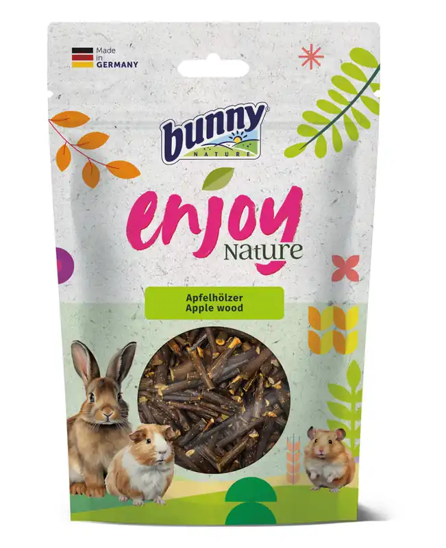 Abverkauf Bunny EnjoyNature Apfelhölzer 100 g