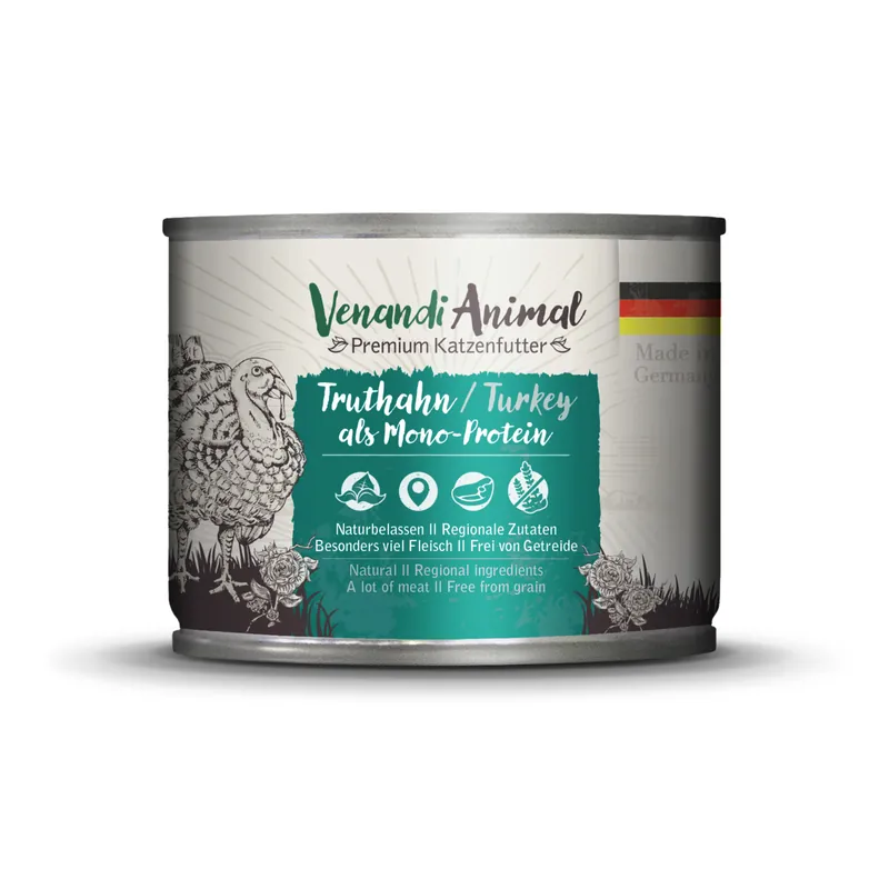 Neuheit Venandi Animal Truthahn MonoProtein 200 g
