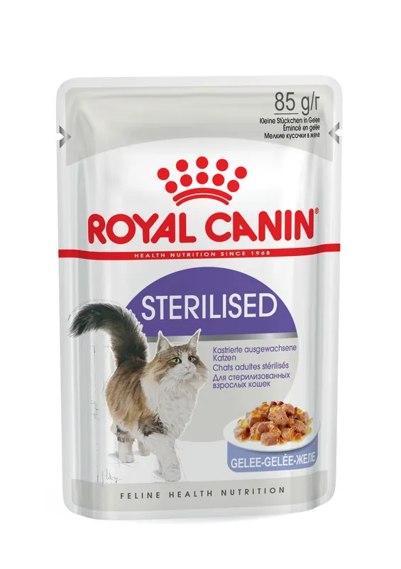 Neu Im Sortiment ROYAL CANIN Feline Health Nutrition Sterilised Jelly 85 g