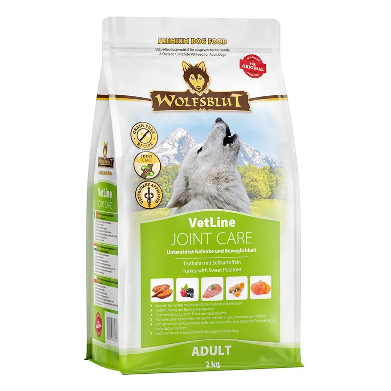 Jetzt Kaufen Sparpaket 2 x 2 kg Wolfsblut VetLine Joint Care Hunde Trockenfutter