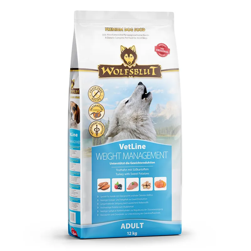 Sparpaket 2 x 12 kg Wolfsblut VetLine Weight Management Hunde Trockenfutter Schneller Versand