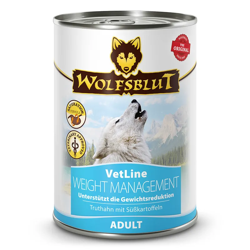 Saisonangebot Sparpaket 24 x 395 g Wolfsblut VetLine DS Weight Management Hunde Nassfutter