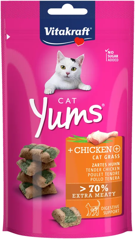 Preis Gesenkt Vitakraft Cat Yums Hundhn/Katzengras 40 g