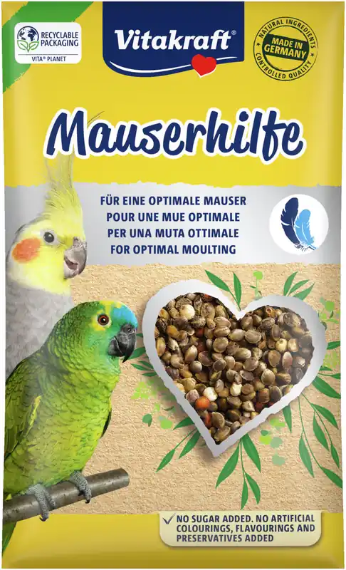 Vitakraft Mauserhilfe Großsittiche/Papageien 25g Jetzt Kaufen
