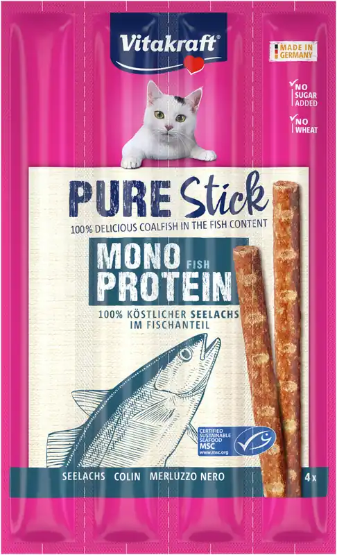 Vitakraft Pure Stick Seelachs MSC 4x5 g Direkt Vom Hersteller