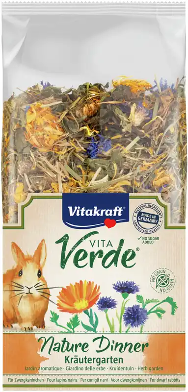 Top-Seller Vitakraft Vita Verde Kräutergarten Zwergkaninchen getreidefrei 400 g