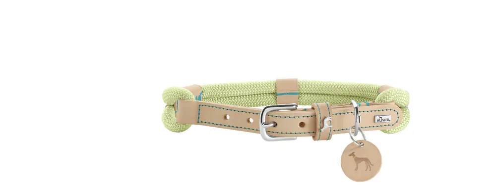 Echt HUNTER Halsband Malia 55/M mint/natur