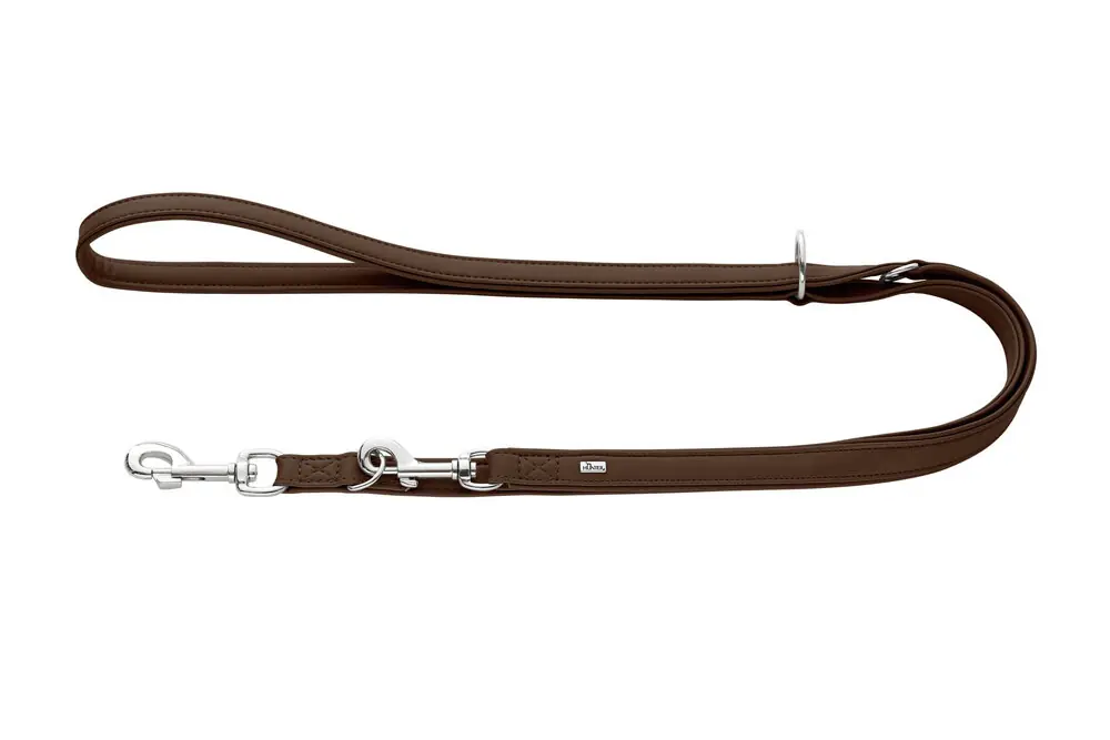 Bestseller HUNTER Verstellbare Führleine Amalfi 20/200 schokobraun
