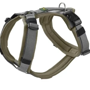 Preiswert HUNTER Geschirr Maldon Up 60-91/M-L olive/grau