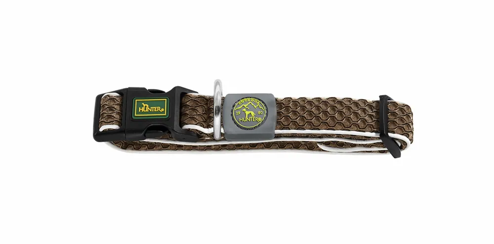 Sonderaktion HUNTER Halsung Hilo Vario Basic 33-50/M-L Mesh braun