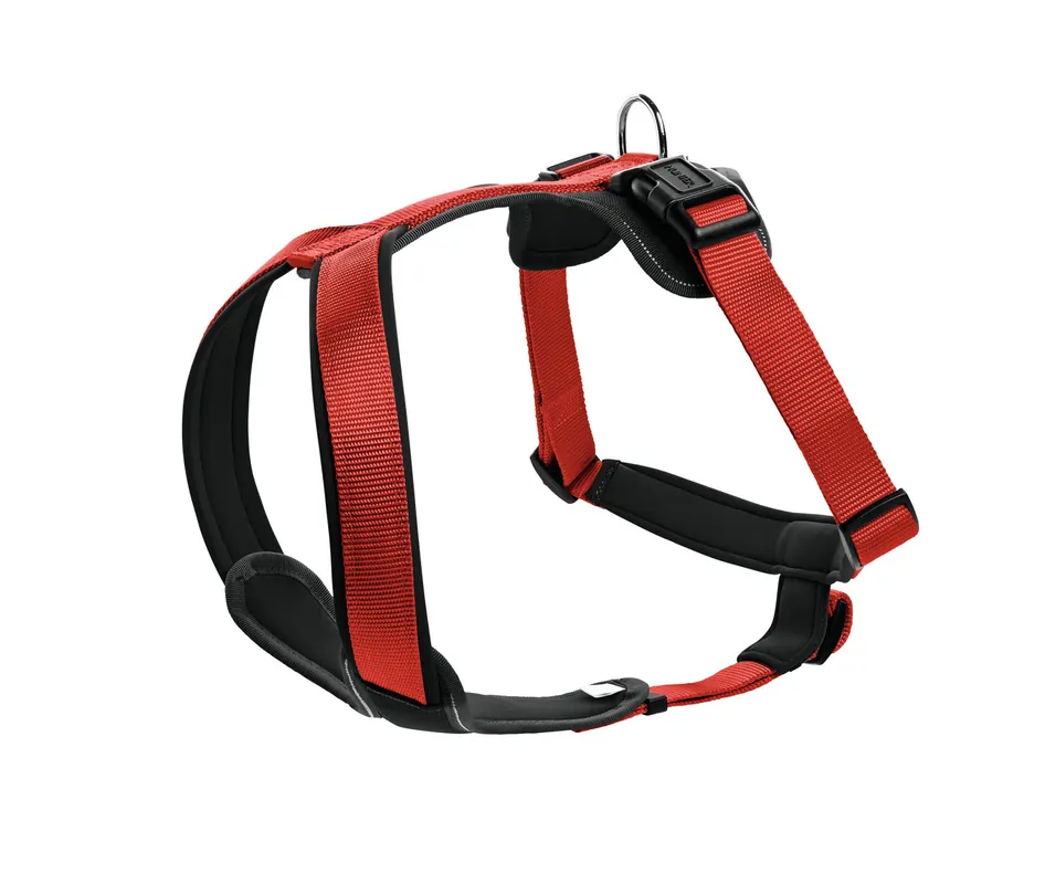 HUNTER Geschirr Neopren L 20 mm rot/schwarz Letzte Chance