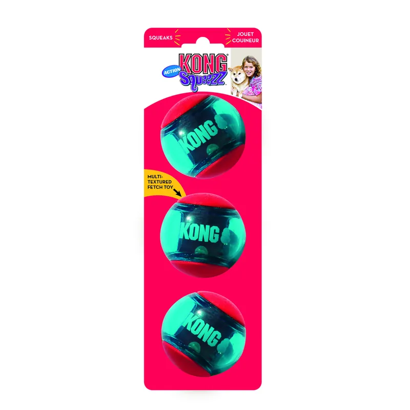 KONG Squeezz Action Red M Beliebt