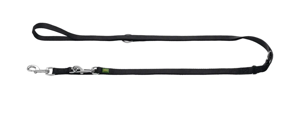 HUNTER Verstellbare Führleine Nylon 10/200 schwarz Preisknaller