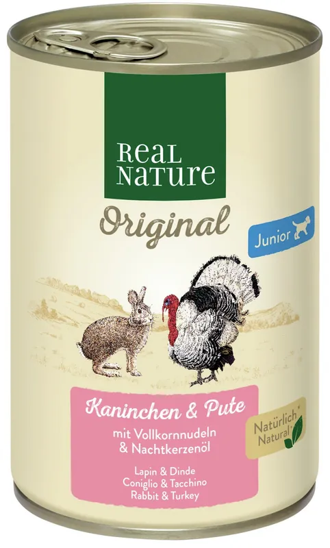 REAL NATURE Junior Kaninchen und Pute 400 g Top-Seller