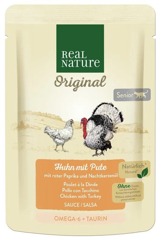 REAL NATURE Senior Soße Huhn und Pute 85 g Neu Im Sortiment