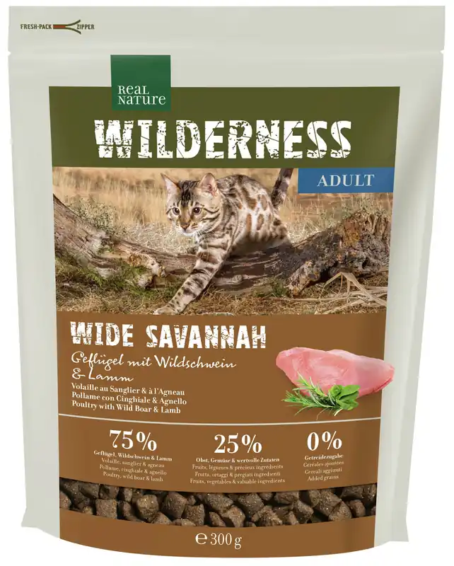 REAL NATURE Wilderness Adult Wide Savannah 300 g Echt