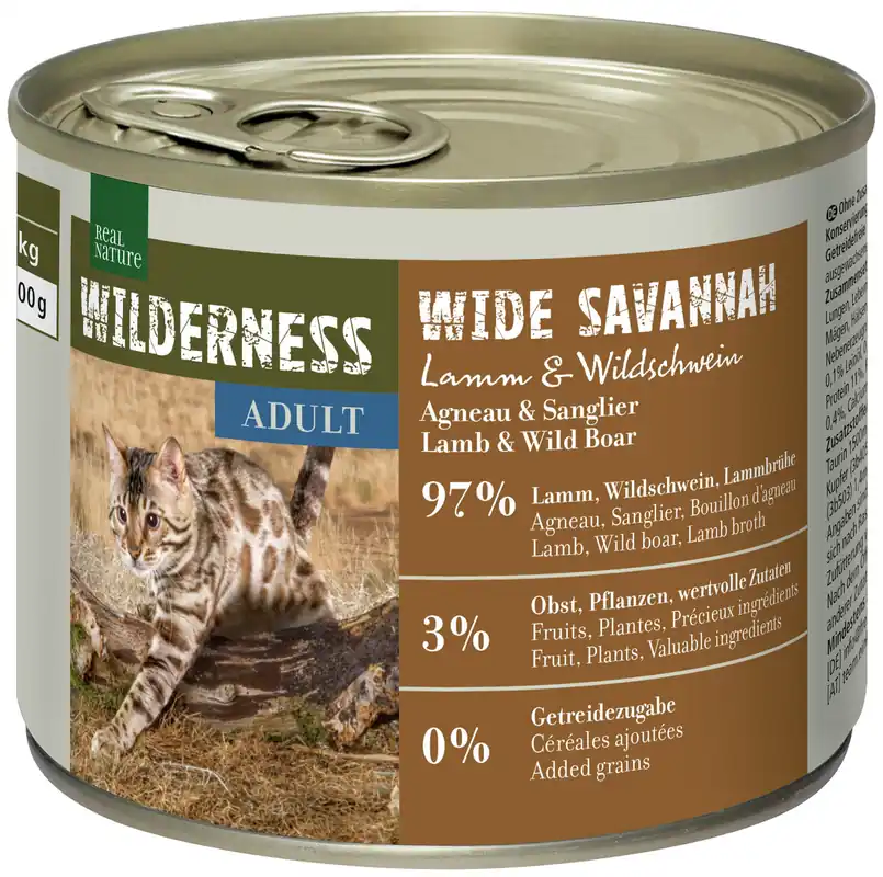 Letzte Chance REAL NATURE WILDERNESS Adult Wide Savannah 200 g