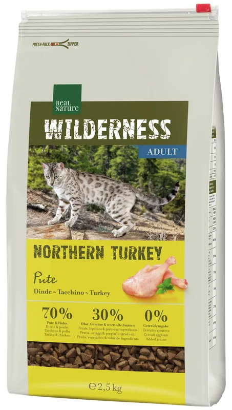 REAL NATURE WILDERNESS Adult Northern Turkey 2,5 kg Solange Der Vorrat Reicht