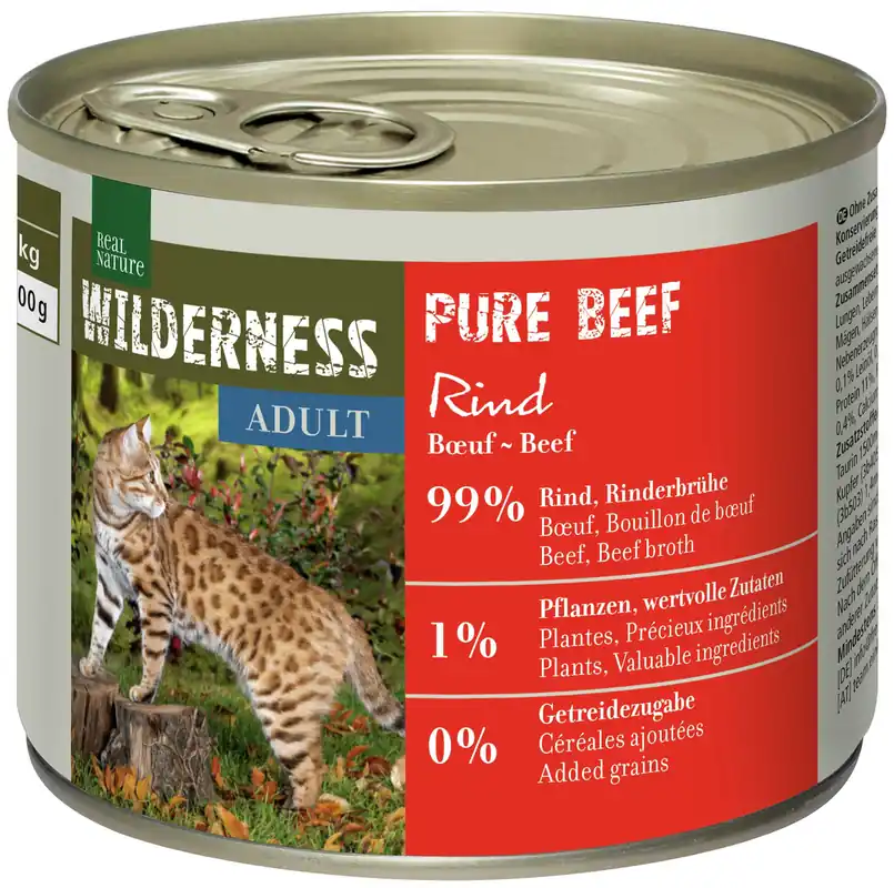 REAL NATURE WILDERNESS Adult Pure Beef 200 g Neu