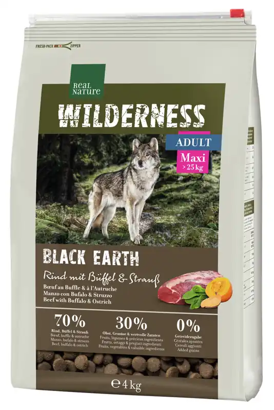 REAL NATURE WILDERNESS Black Earth Large Breed 4 kg Heißes Angebot