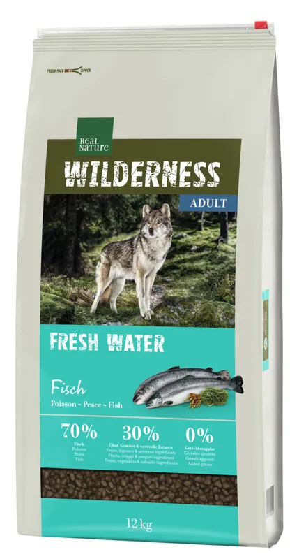 Sonderangebot REAL NATURE WILDERNESS Fresh Water Adult Fisch 12 kg